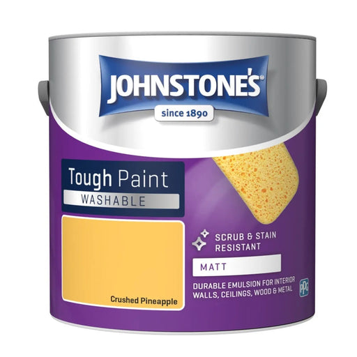 Johnstone's Washable Matt 2.5L Crushed Pineapple