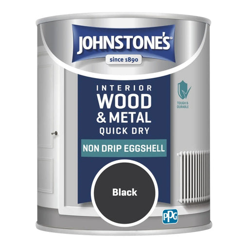 Johnstone's Non Drip Eggshell 750ml Black