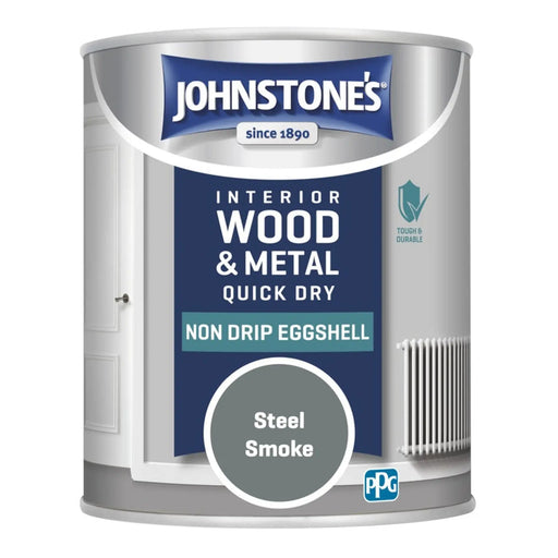Johnstone's Non Drip Eggshell 750ml Steel Smoke