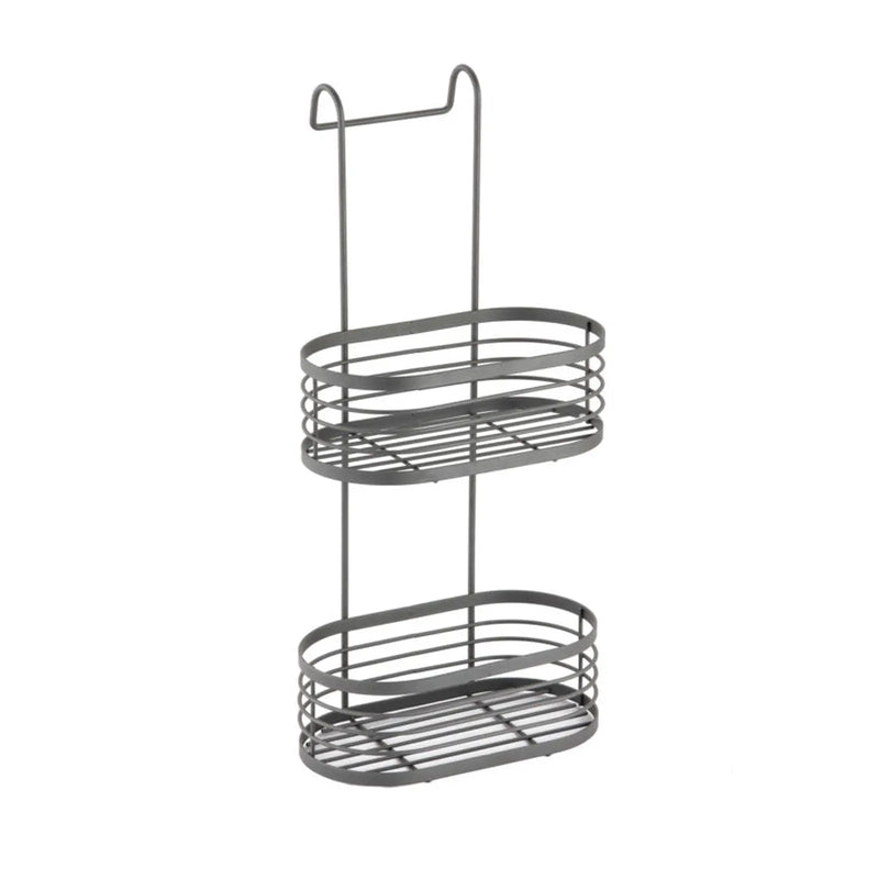 Blue Canyon 2 Tier Over Shower Screen Caddy Grey