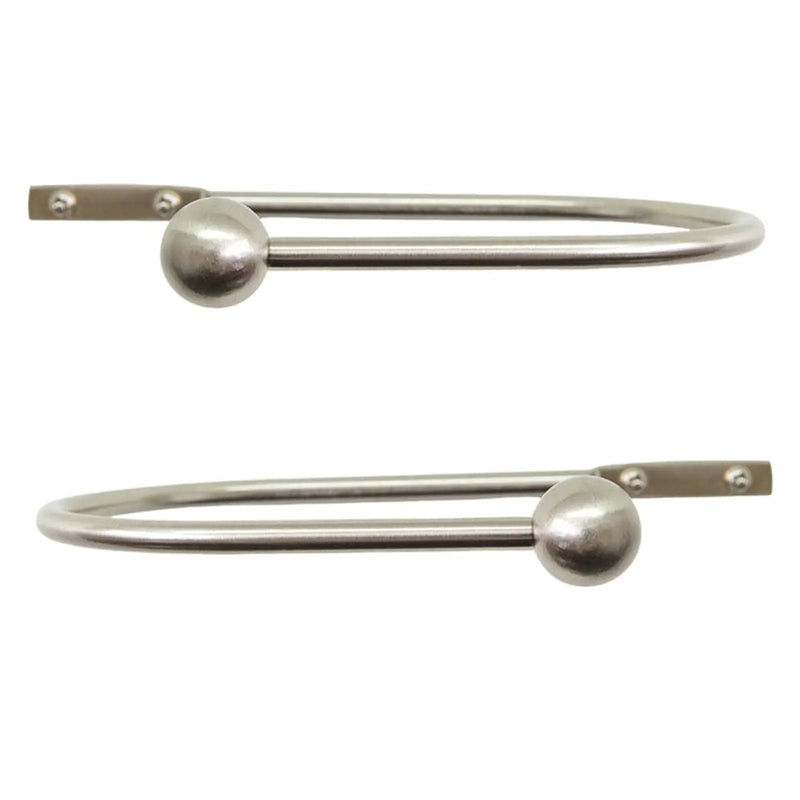 Jones Interiors Cosmos Metal Holdback Matt Nickel