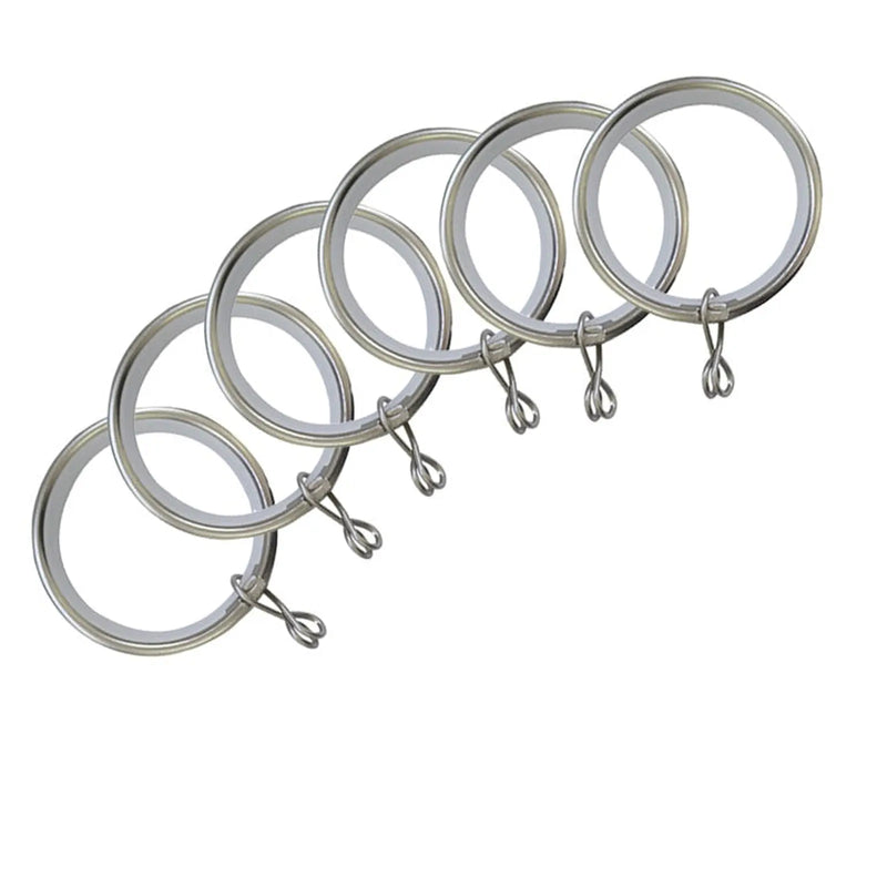 Jones Interiors Cosmos Metal Rings Matt Nickel Pack 6