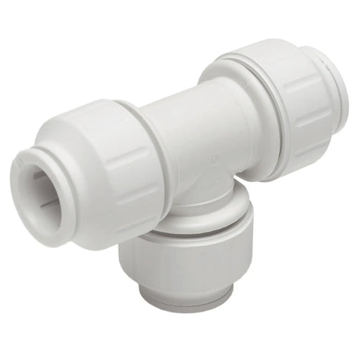 JG Speedfit Equal Tee Connector 10mm - White  Pack 10