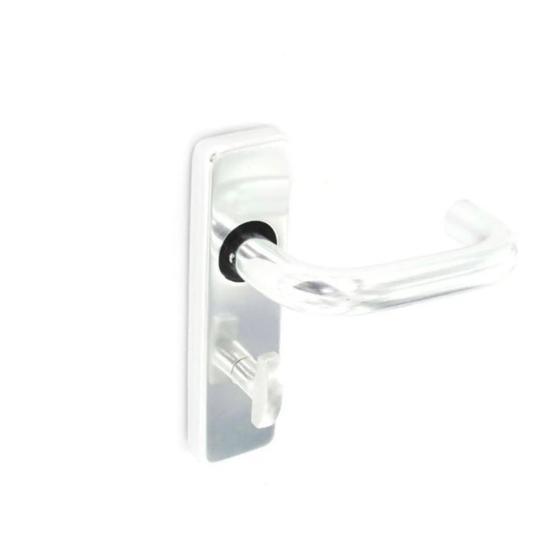 Securit Aluminium Bathroom Handles Polished (Pair) 150mm