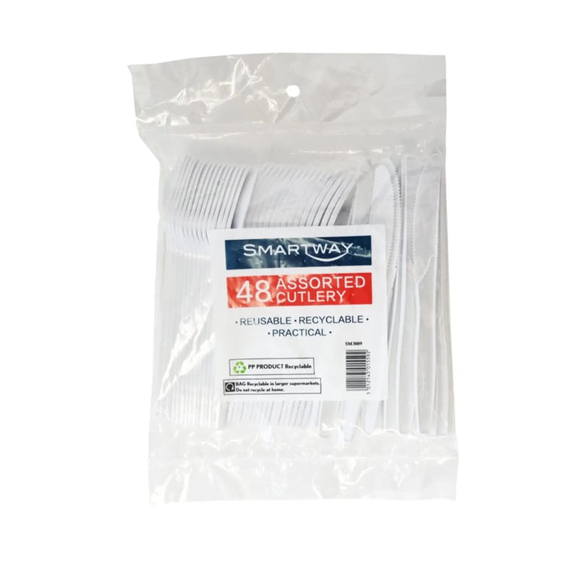 Smartway Assorted Cutlery Pack 48