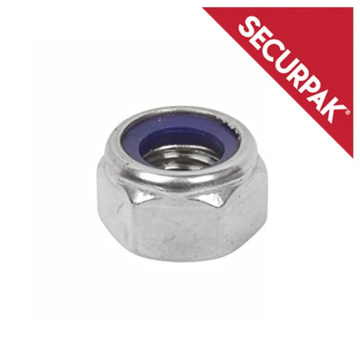 Securpak Nylon Locking Nut ZP M12 Pack 6