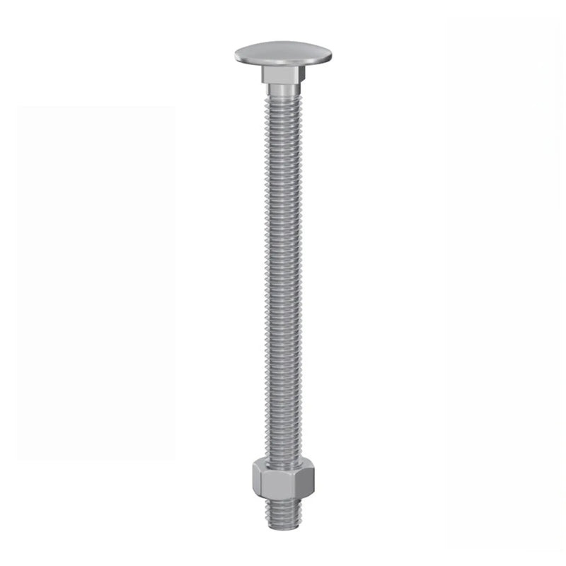Securpak Carriage Bolt Zp M8x50mm 2 Pack