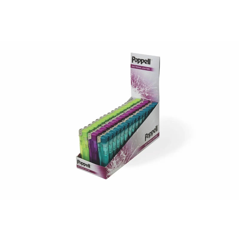 Poppell Electronic Refillable Lighter 25 Pack
