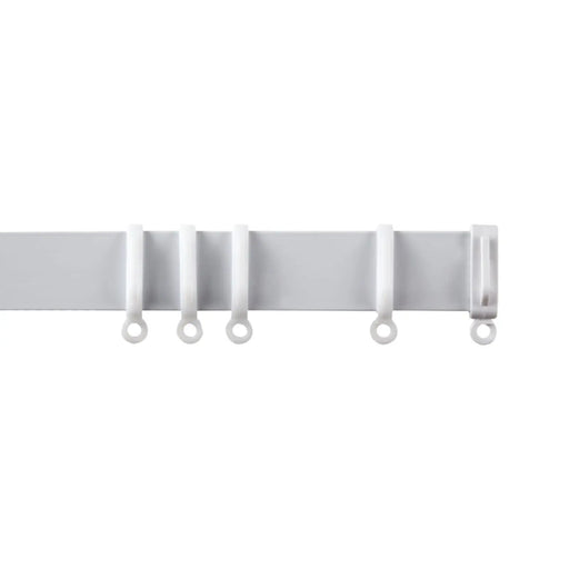 Woodside Aluminium Metal Fixed Track 150cm White