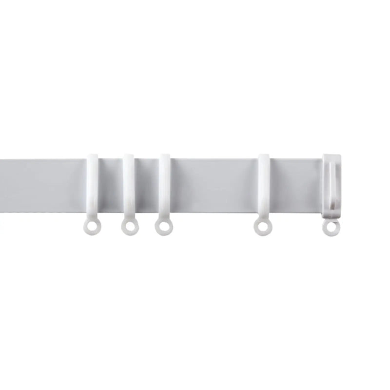 Woodside Aluminium Metal Fixed Track 150cm White