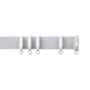 Woodside Aluminium Metal Fixed Track 210cm White