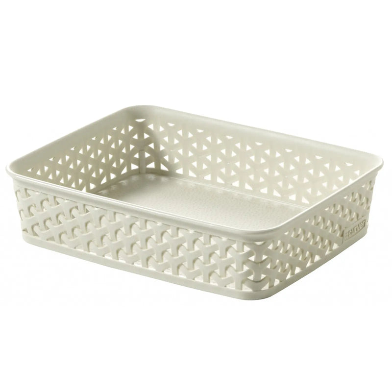 Curver My Style Rattan Tray Vintage White A5