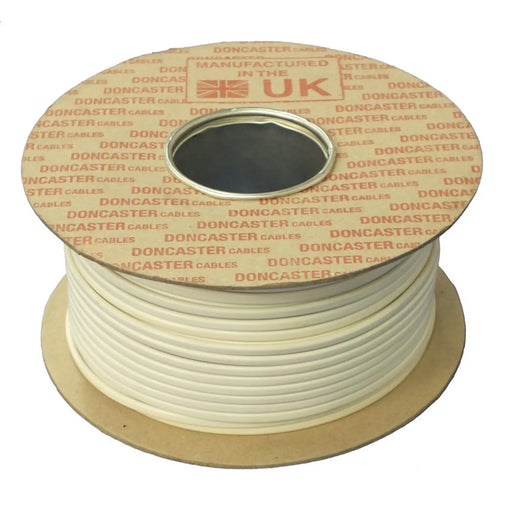 Doncaster Cable 2 Core Flat Flex - White 100m x 0.5mm