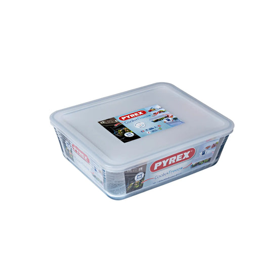 Pyrex Rectangular Dish With Lid 4L