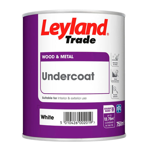 Leyland Trade Undercoat  750ml Brilliant White