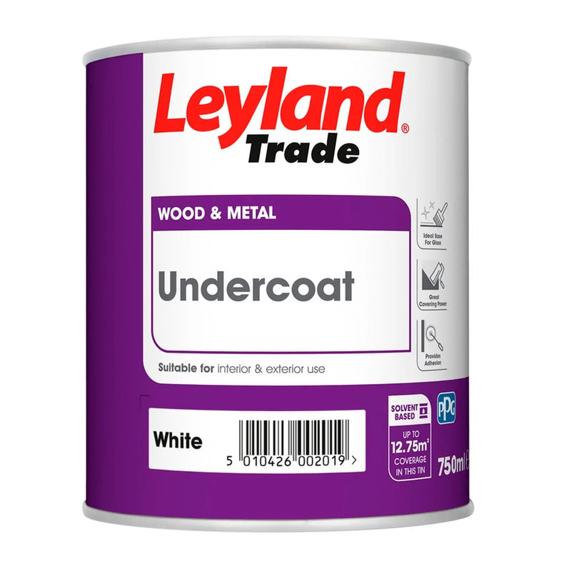 Leyland Trade Undercoat  750ml Brilliant White