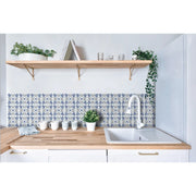 Stax d-c-fix® Self Adhesive Wall Tile Cuba Blue 15cm x 15cm / Pack Of 6