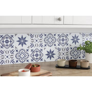 Stax d-c-fix® Self Adhesive Wall Tile Cuba Blue 15cm x 15cm / Pack Of 6