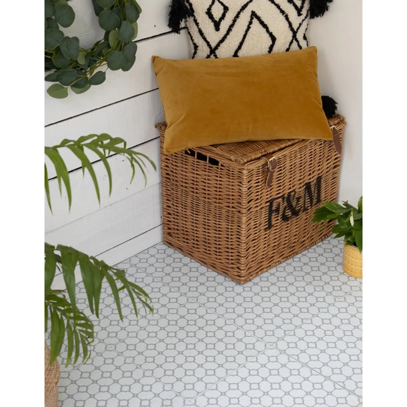 Stax d-c-fix® Self Adhesive Floor Tiles 11 Piece 1sqm Bloomy Grids