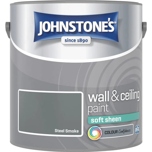 Johnstone's Wall & Ceiling Soft Sheen 2.5L Steel Smoke