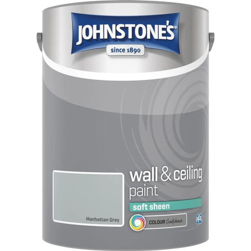 Johnstone's Wall & Ceiling Soft Sheen 5L Manhattan Grey