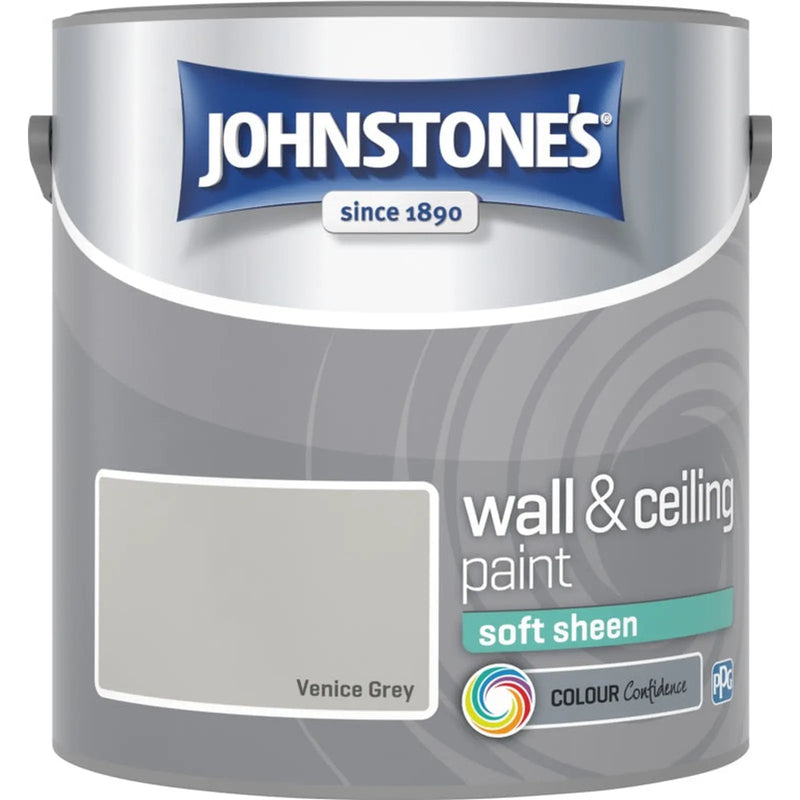 Johnstone's Wall & Ceiling Soft Sheen 2.5L Venice Grey