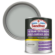 Sandtex 10 Year Exterior Multi Surface Satin 750ml Cloudy Day