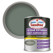 Sandtex 10 Year Exterior Multi Surface Satin 750ml Fern Canopy