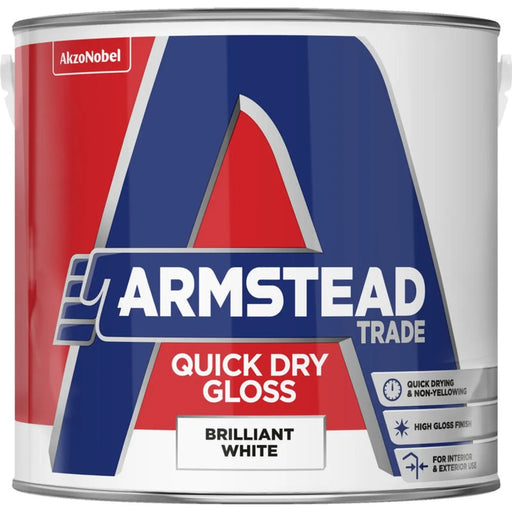 Armstead Trade Quick Dry Gloss 2.5L Brilliant White