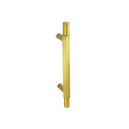 Smiths Architectural Linear Knurled Handle 96mm Satin Brass