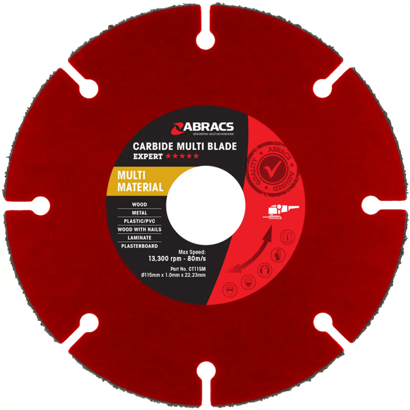 Abracs Carbide Tipped Multi Material Blade 115mm x 22mm