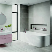 Trojan J Shape Bath Left Hand 750 x 1700mm