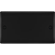 BG Double Blank Plate Matt Black
