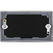 BG Double Blank Plate Matt Black