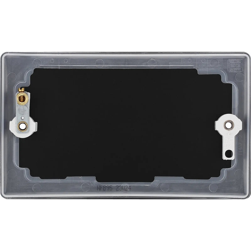 BG Double Blank Plate Matt Black