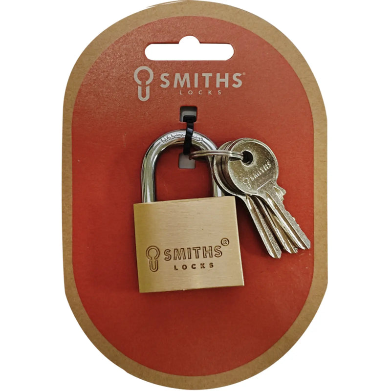 Smiths Locks Brass Padlock 40mm