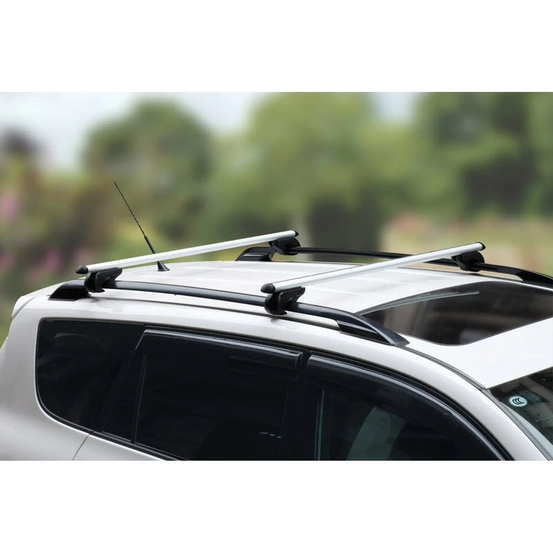 Streetwize Aluminium Locking Bars For Roof Rails 135cm