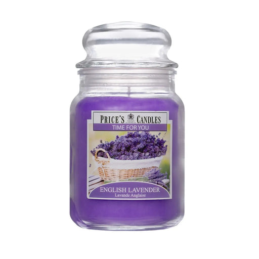 Price's Candles Time For You Large Candle Jar English Lavender