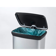 Curver Deco Black & Silver Pedal Bin 50L