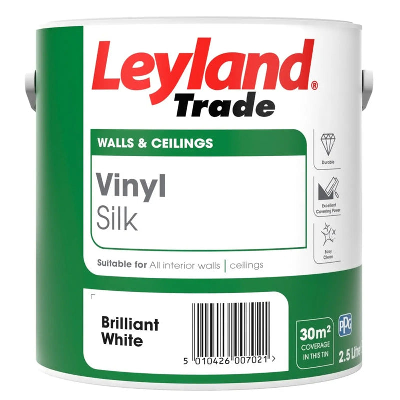 Leyland Trade Vinyl Silk 2.5L Brilliant White