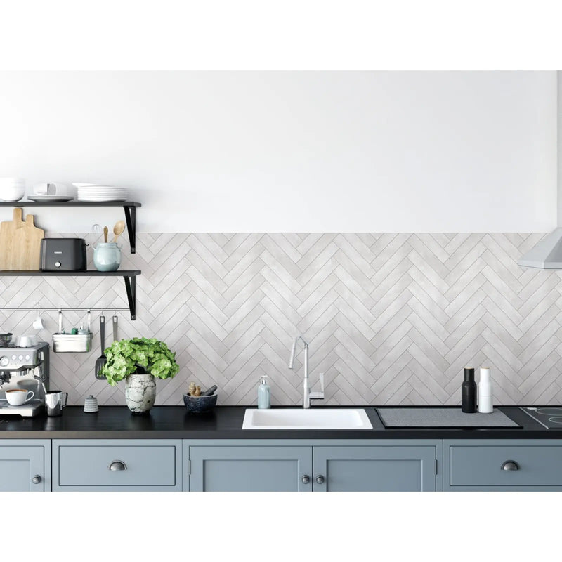 Stax d-c-fix® Ceramics 3D Wallpaper Grey Chevron