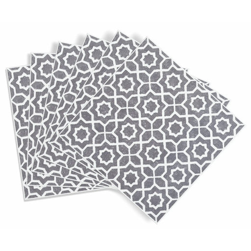 Stax d-c-fix® Self Adhesive Wall Tile Lina Grey 15cm x 15cm / Pack Of 6
