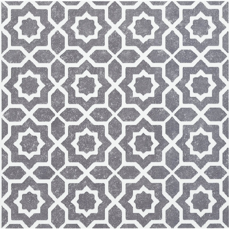 Stax d-c-fix® Self Adhesive Wall Tile Lina Grey 15cm x 15cm / Pack Of 6
