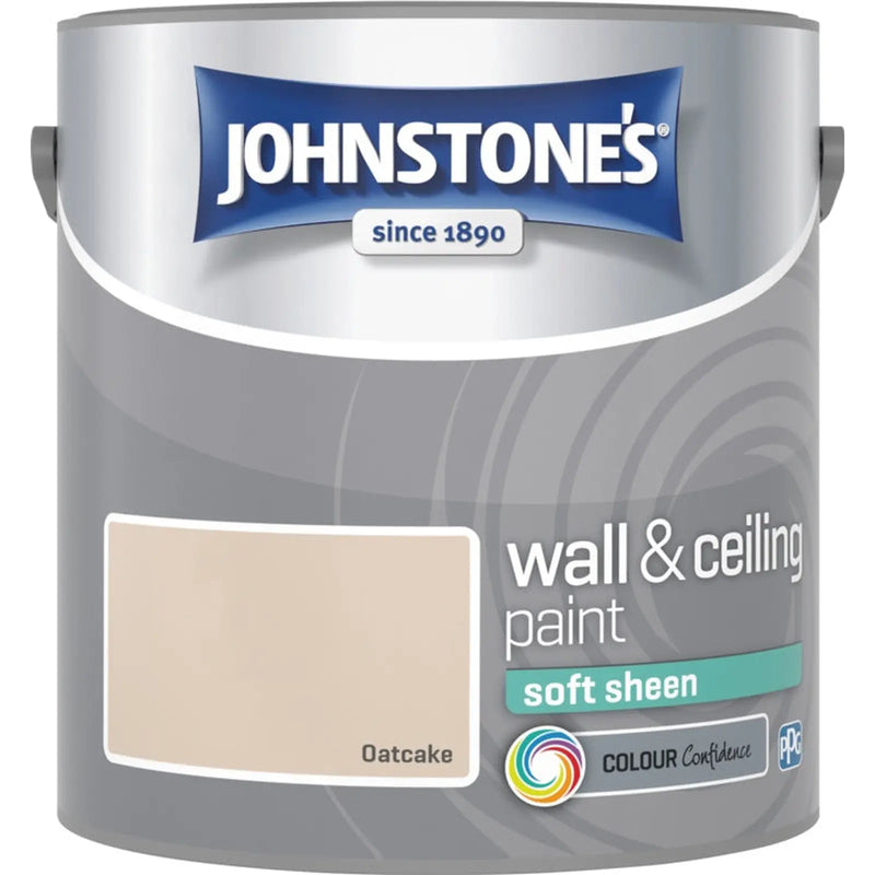 Johnstone's Wall & Ceiling Soft Sheen 2.5L Oatcake