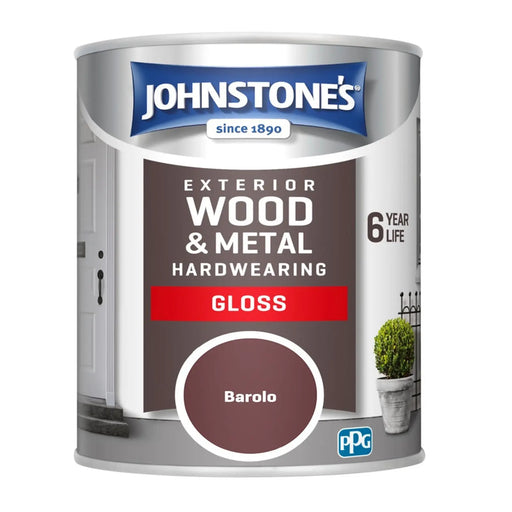 Johnstone's Exterior Hardwearing Gloss 750ml Barolo