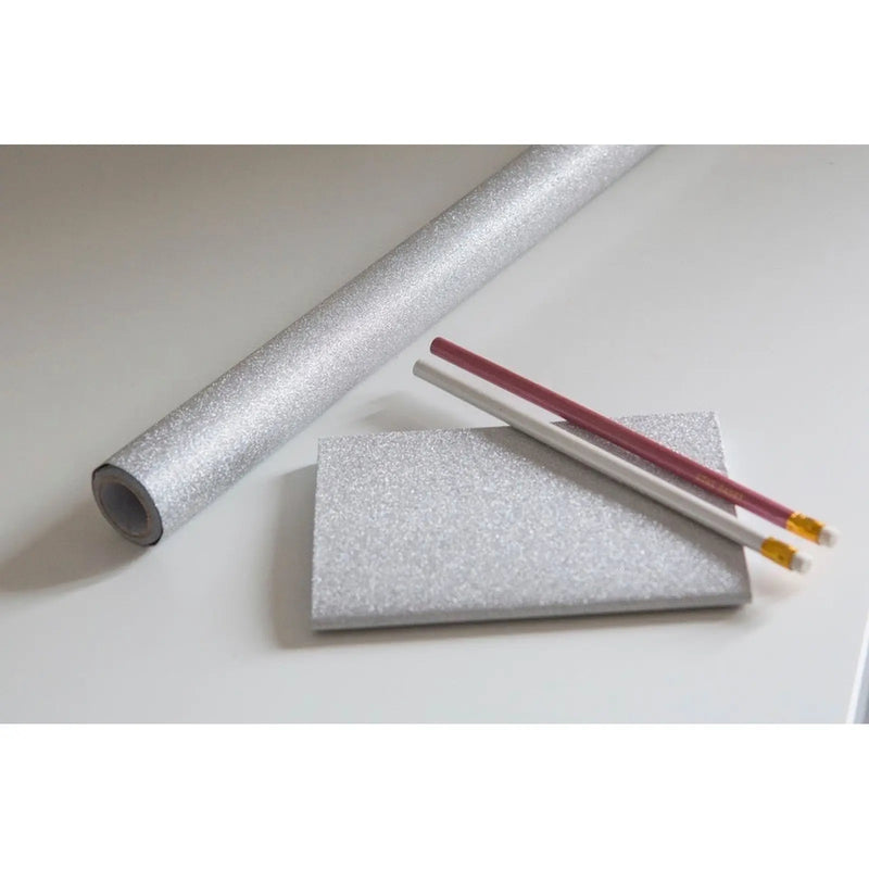 Stax d-c-fix® Self Adhesive Film - Glitter Silver 67.5cm