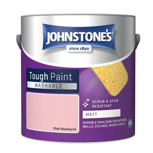 Johnstone's Washable Matt 2.5L Pink Starburst