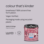 Crown Walls & Ceilings Matt 2.5L Soft Blossom