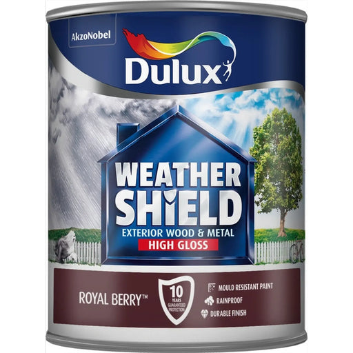 Dulux Weathershield Exterior Gloss 750ml Royal Berry