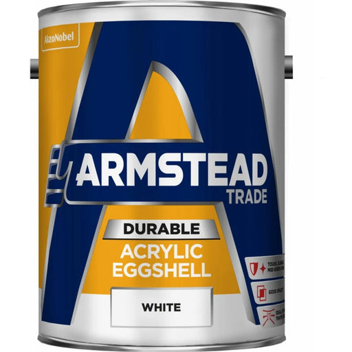 Armstead Trade Durable Acrylic Eggshell 5L White